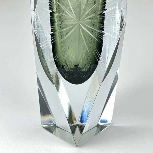 Sommerso Murano Glass Vase by Pagnin & Bon, Italy, 1960s For Sale - Image 12 of 16