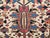 Vintage Heriz Serapi Rug, Hand-Knotted Wool, All-Over Geometric Pattern, Ivory & Blue, 8x10 For Sale - Image 11 of 14