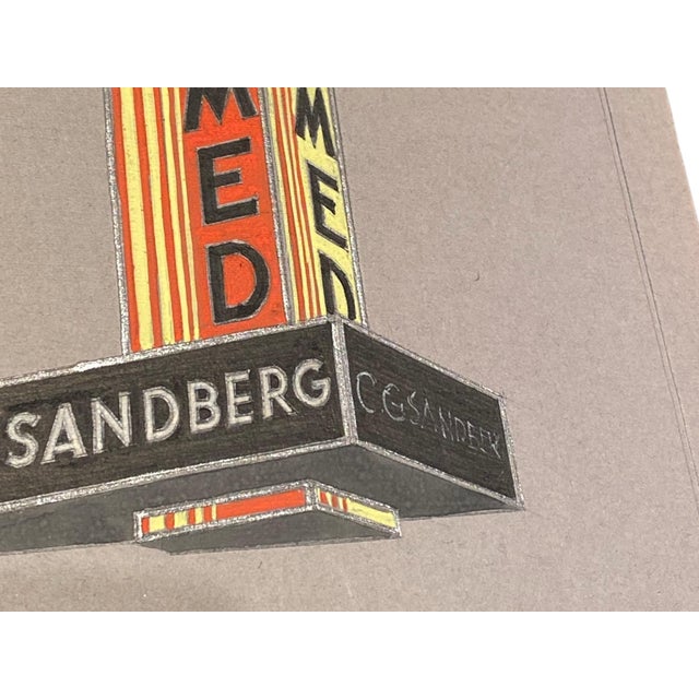 Swedish Art Deco Advertising Sign Gouaches, 1930s, Set of 6 For Sale - Image 11 of 17