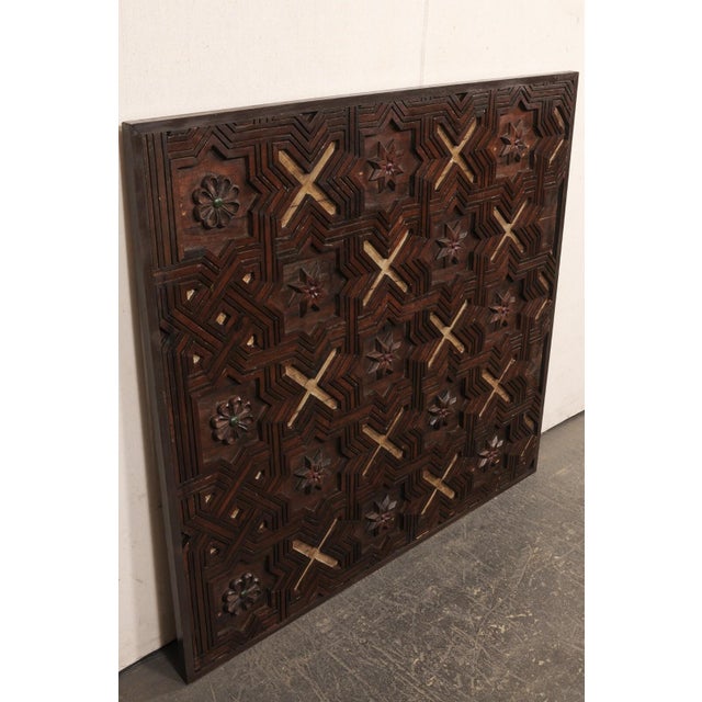 18th Century 18th C Spanish Wall Panel W/ Geometric Design For Sale - Image 5 of 9