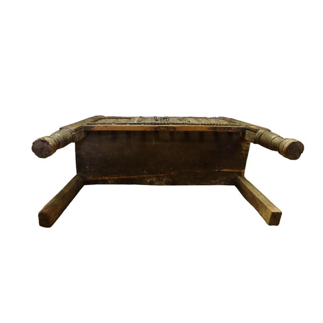Antique Indian Hardwood Damchiya Storage Chest or Cabinet For Sale - Image 10 of 10