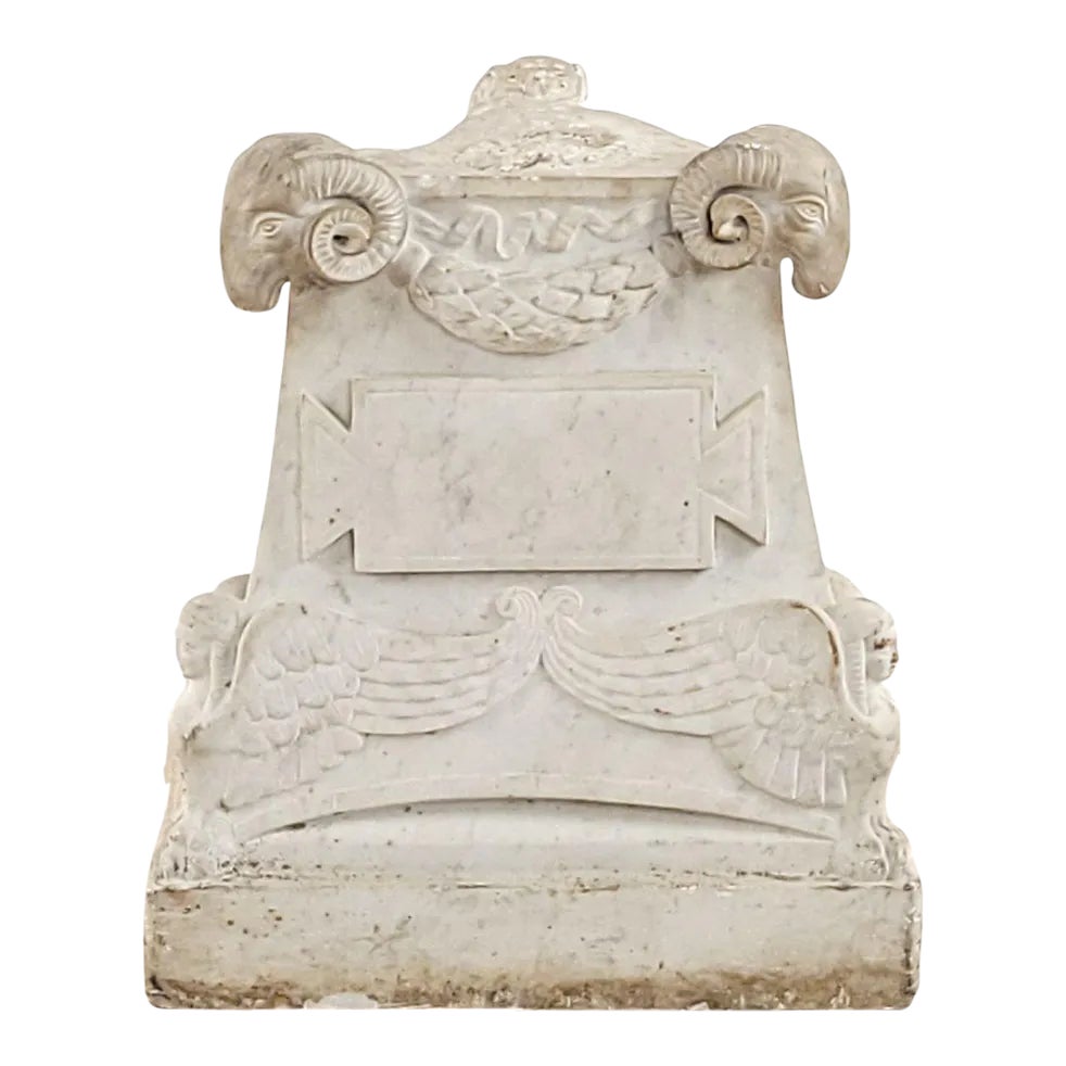 Classical White Marble Torchère Tripod Base, Probably Italian, 19th ...