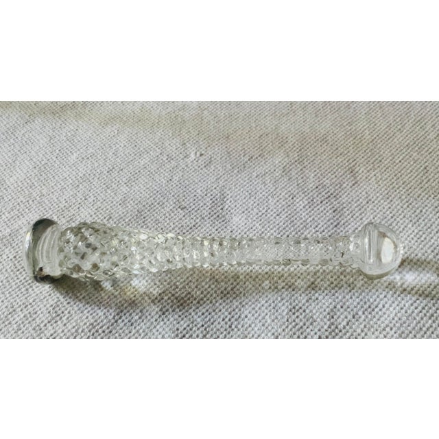 1930s Art Deco Cambridge Glass Bartender's Muddler, Crystal Barware Single, Nantucket Estate For Sale - Image 13 of 18
