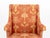Baker Upholstered Wingback Armchair and Ottoman For Sale In New York - Image 6 of 14