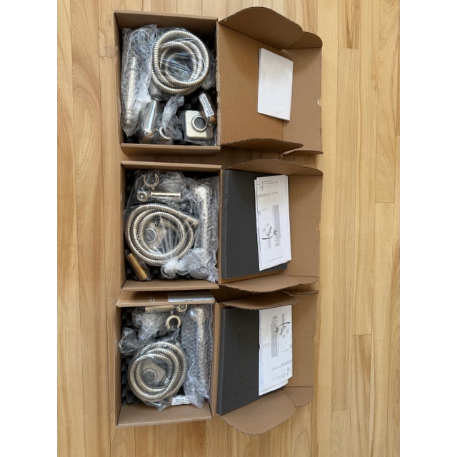 New Waterworks Ludlow Hand Shower on Hook, Polished Nickel, 1.75gpm, New in Box For Sale - Image 6 of 8