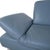 Blue Blue Leather Rivoli Three-Seater Sofa with Manual Function from Koinor For Sale - Image 8 of 15