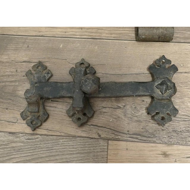 Early 19th Century Double Castle Door Hinges, Set of 11 For Sale - Image 4 of 15