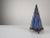 Blue Pyramid Table Lamp in Iron and Hand-Blown Glass For Sale - Image 8 of 9