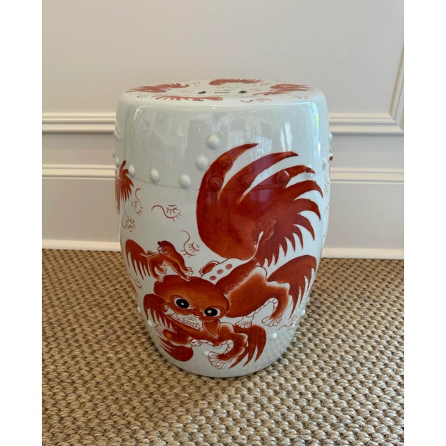 Ceramic Late 20th Century Vintage Chinese Garden Stool For Sale - Image 7 of 7
