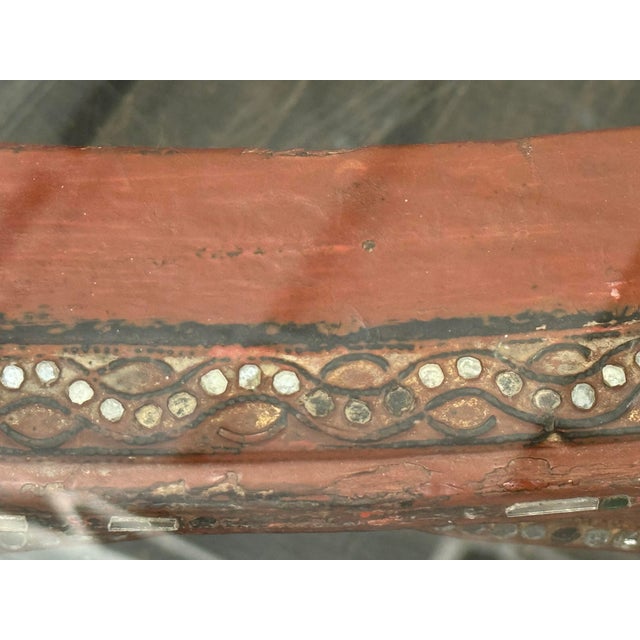 Antique Burmese Drum Circle Coffee Table For Sale In San Francisco - Image 6 of 12