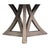 Transitional Round Dining Table, Large - Grey Oak For Sale - Image 9 of 11