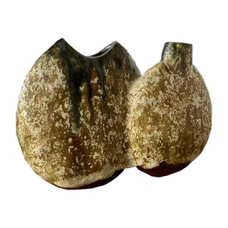 Sculptural Form 500 Pottery Vase by Helmut Schäffenacker, 1960s or 1970s For Sale