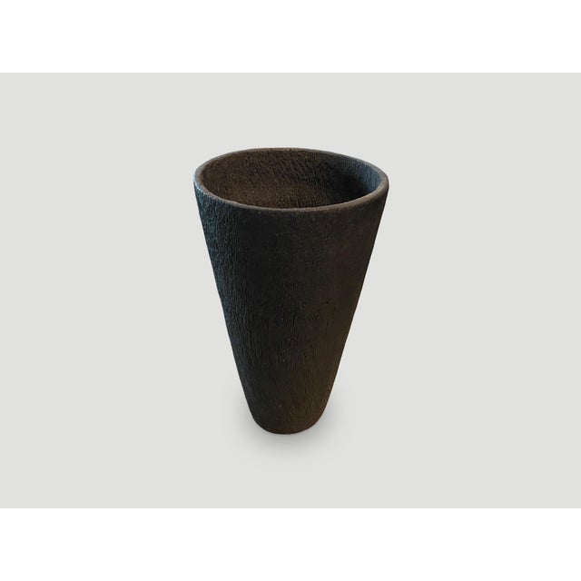 2010s Andrianna Shamaris Minimalist Coconut Wood Container For Sale - Image 5 of 5