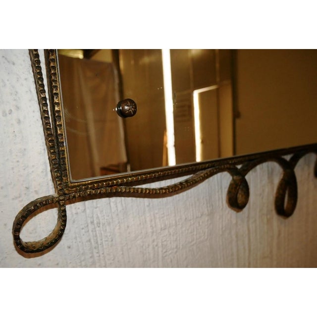 Italian Modernist Metal Mirror by Pier Luigi Colli, 1940s For Sale - Image 14 of 18