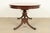 Baker Furniture Style Regency Mahogany Double Pedestal Extension Dining Table, Newly Refinished For Sale - Image 13 of 14
