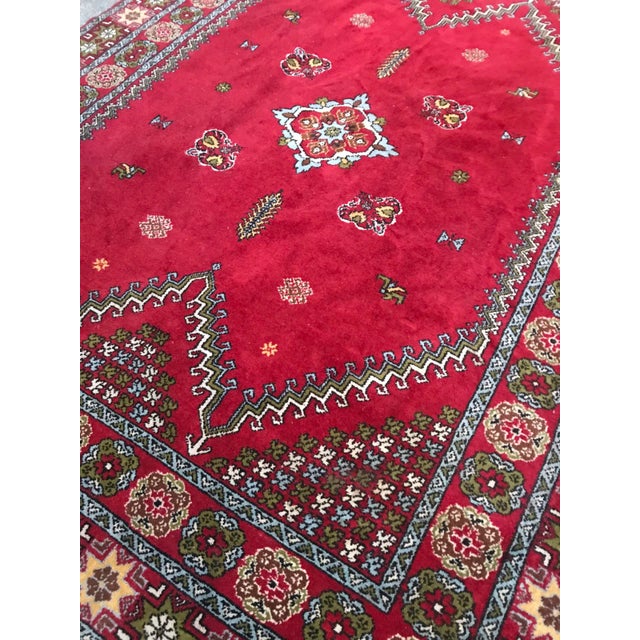 Vintage Hand-Knotted Moroccan Rabat For Sale - Image 4 of 13
