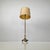 Italian Art Deco Round Velvet and Brass Floor Lamp, 1940s For Sale - Image 4 of 18
