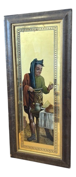 Medieval Cook Mirror in Glass