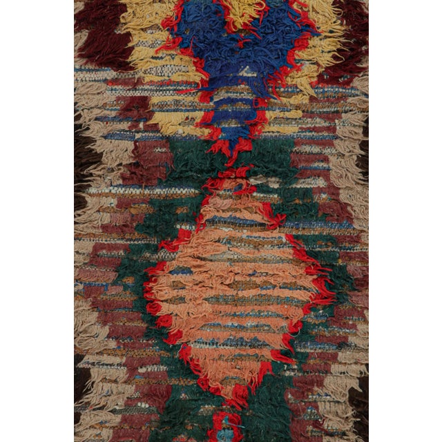 1950s 1950s Vintage Azilal Moroccan Runner Rug With Diamond Patterns From Rug & Kilim For Sale - Image 5 of 6