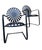 Mid 20th Century Francois Carre Petite Cantilever Iron Rocking Chair, Attributed For Sale - Image 10 of 11