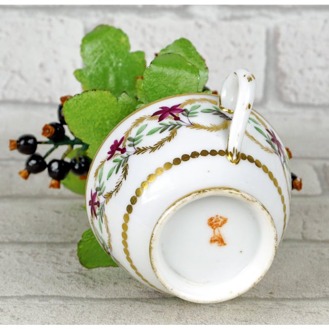 Early 20th Century Didier Gardillou – Porcelain Blackcurrant Bush in an 18th-Century Holder by the Manufacture À La Reine For Sale - Image 5 of 7