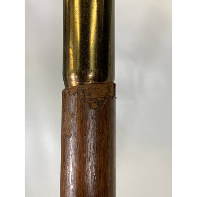 Mid-Century Swedish Walnut Three-Light Ceiling Tension Pole Lamp For Sale In New York - Image 6 of 10