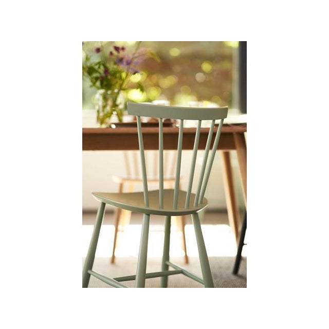 Wood Dark Blue J46 Chair from FDB Møbler For Sale - Image 7 of 18