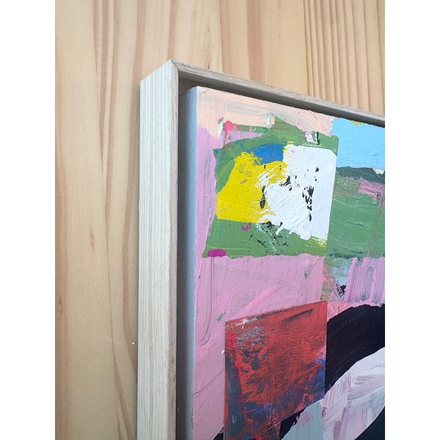 Abstract Sarah Trundle, Contemporary Abstract Mixed Media Painting, "Pep in Your Step" For Sale - Image 3 of 8