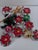 Red Poinsettia Christmas Ornaments, Set of 6 For Sale - Image 8 of 8