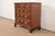 English Henredon Georgian Banded Mahogany and Burl Wood Chest of Drawers, Newly Refinished For Sale - Image 3 of 17