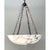 Vintage Alabaster Bowl Pendant Light For Sale - Image 9 of 12
