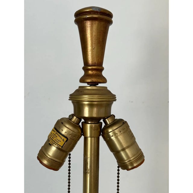 Mid-Century Italian Sheaf of Wheat Gilt Table Lamp by the Marbro Lamp Co For Sale - Image 12 of 13