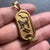 1950s Egyptian Heiroglyphics Tablet 18K Yellow Gold Charm Pendant, 1950s For Sale - Image 5 of 11