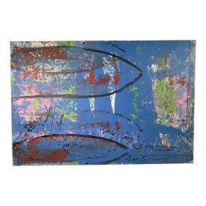 Abstract Acrylic Painting by American Artist