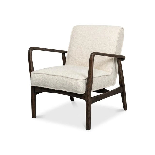 Mid Century Style Boucle Armchair For Sale - Image 13 of 13