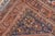 Antique Persian Shiraz Rug Tri-Medallion Geometrics in Rusty Orange and Blue** For Sale - Image 14 of 14