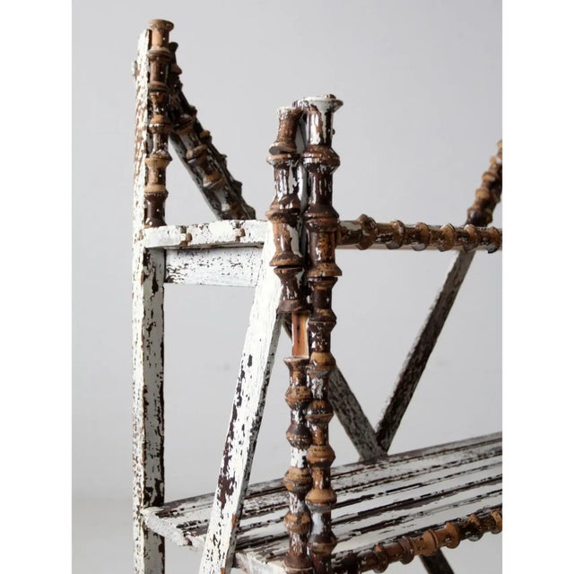 Antique Spool Art Shelf For Sale - Image 6 of 11
