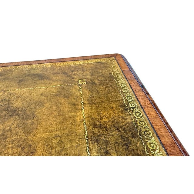 Large Regency Mahogany Partners Writing Table, 1825 For Sale - Image 4 of 18