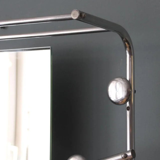 French Art Deco Polished Aluminum Coat Stand, 1940s For Sale - Image 9 of 10