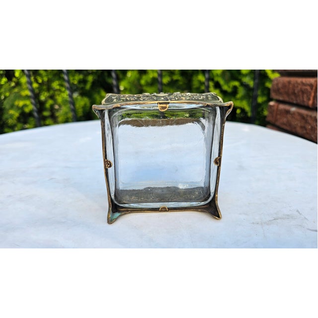 Art Nouveau Brass Bowl by U. Ehrig, 1890s For Sale - Image 4 of 8
