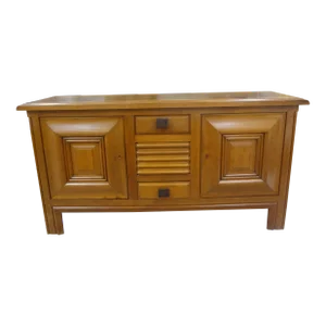 1950s French Brutalist Sideboard Signed Charles Dudouyt