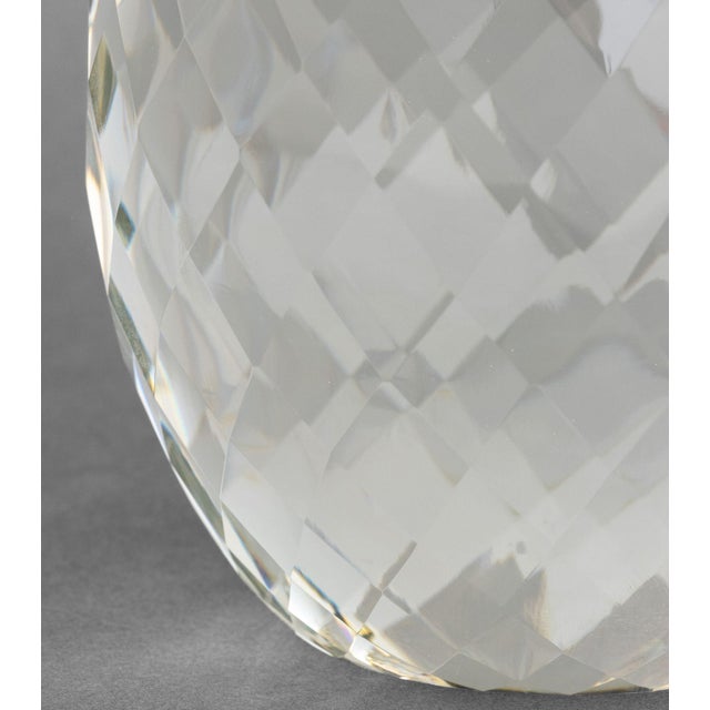 Metal Eichholtz Pineapple Form Brass & Crystal Sculpture For Sale - Image 7 of 8