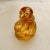 Late 20th Century Small Vintage Amber Color Asian Crystal Buddha Figure For Sale - Image 5 of 6