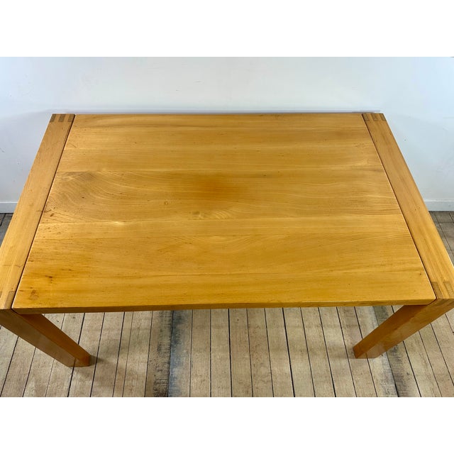 Extendable Table in Oiled Elm from Maison Regain, 1970s For Sale - Image 11 of 13