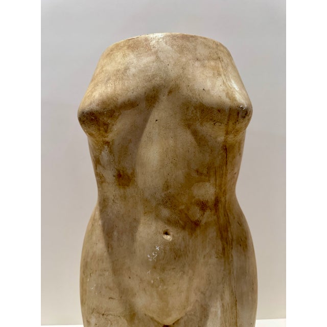 1960s 1960s Larry Mohr Female Torso Sculpture in Painted Plaster For Sale - Image 5 of 10