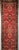 Vintage Persian Sarouk Lilian Runner Rug, Hand-Knotted Wool, Floral Design, Red & Pink, 3x25 For Sale - Image 11 of 17