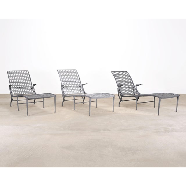 Brown Jordan Set of Six Dan Johnson for Brown Jordan Sol Y Luna Chaise Lounges For Sale - Image 4 of 18
