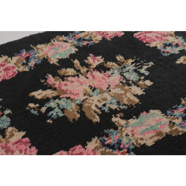 Made with hand-knotted high-pile wool in Turkey, this 5x6 vintage Tulu runner rug is a distinguished addition to Rug &...