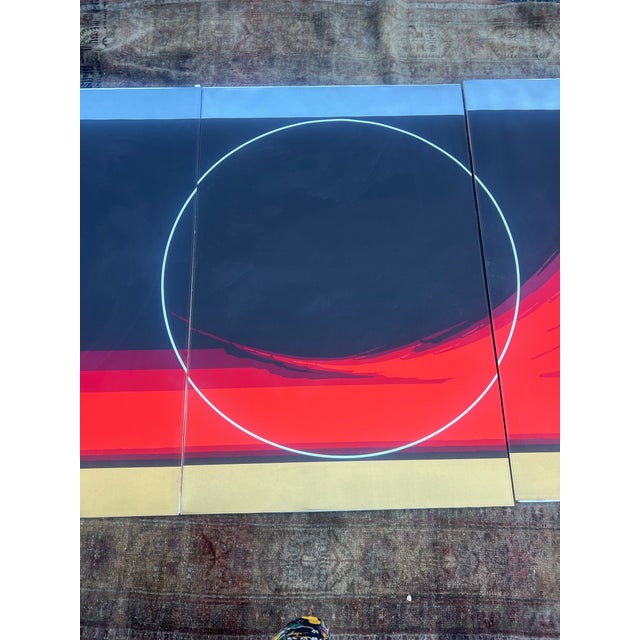 Mid-Century Modern Thomas W. Benton Triptych (American, 1930–2007) For Sale - Image 3 of 9