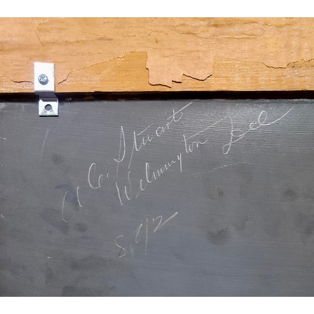 Alexander Charles Stuart-U.S. Frigate Steam & Sail on the Delaware River -Oil Painting For Sale - Image 12 of 12